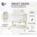 SNOW OWL™ เซ็ทเตียงนอนเด็ก ไกวอัตโนมัติ Smart Swing + เบาะนอนระบายอากาศ Gentle FlowZz ขนาด 50x80 